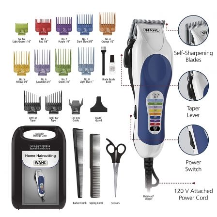 Wahl Color Pro Cortapelos con y sin Cable con Recortadora de Precisión